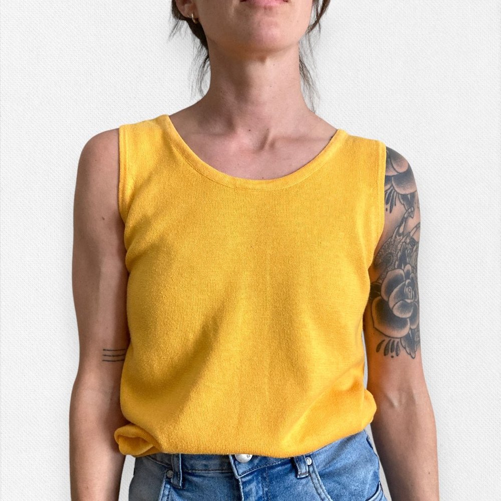 Vintage Yellow Camisole Top
